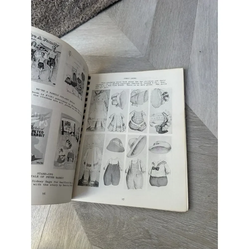 Picture Book of Paper Dolls Toys Barbara Whitton Jendrick Spiral Bound 1974
